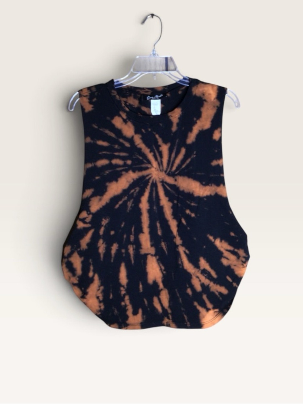 Rae Mode 1X Reverse Tie Dye Open Side Knotted Muscle Tank Made in USA